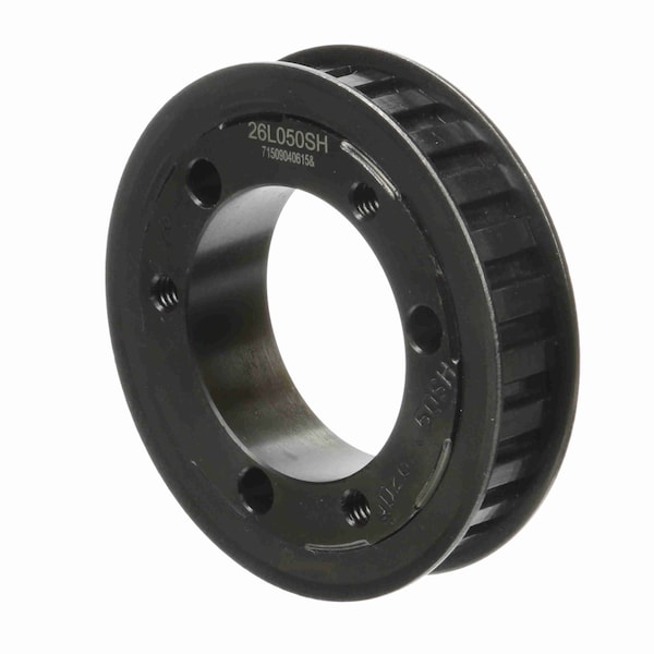 Steel Bushed Bore Gearbelt Pulley, 26L050SH